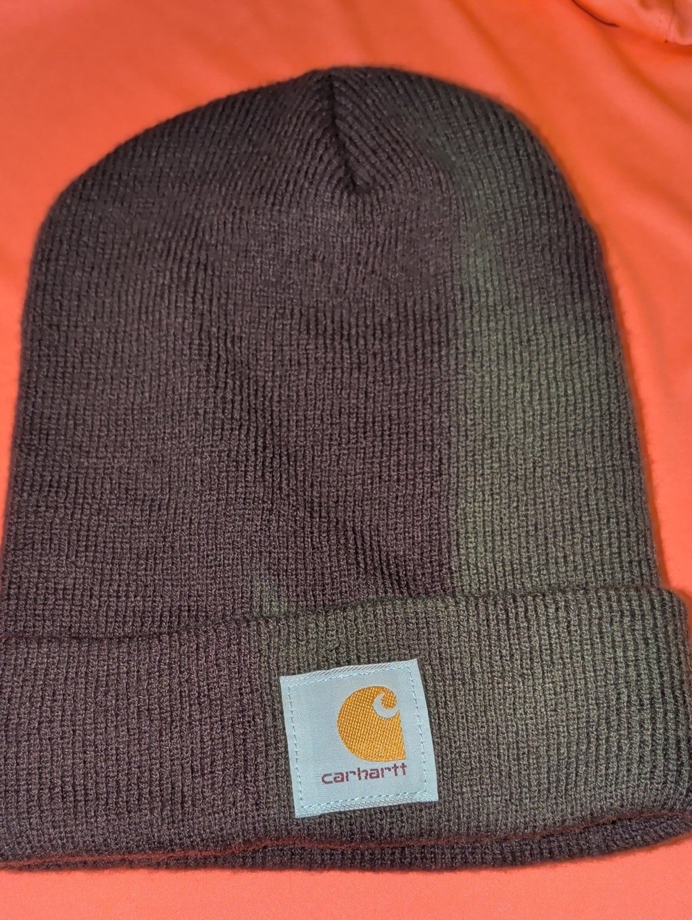 Carhartt® A18 Ribbed Knit Beanie, Unisex Poodle Beanie Two Tone - Picture 3 of 5